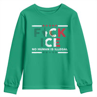 Fck Ice Youth Sweatshirt Mexico Flag Mexican Immigrant Anti Immigration Enforcement