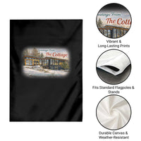 Coming To The Cottage Garden Flag Retro LGBT Romance Hockey Fan