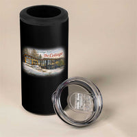 Coming To The Cottage 4 in 1 Can Cooler Tumbler Retro LGBT Romance Hockey Fan