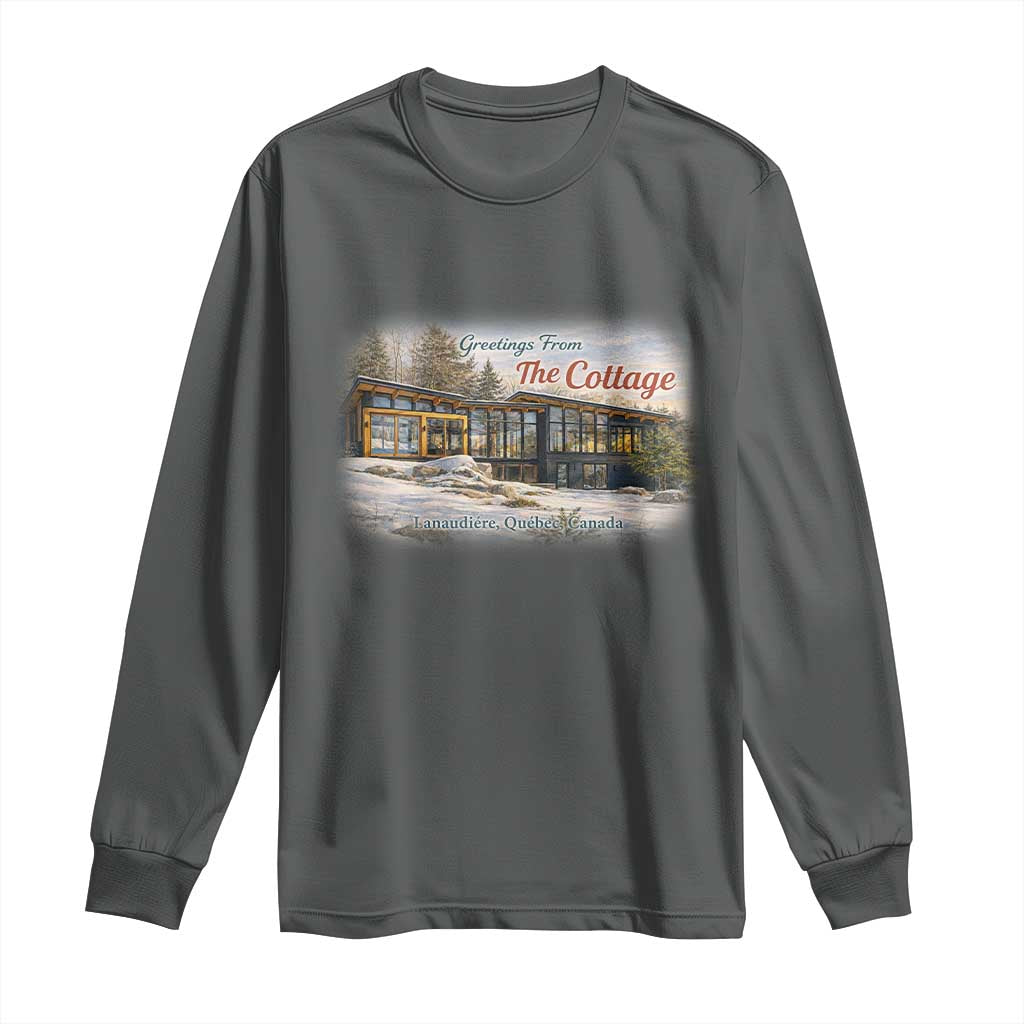 Coming To The Cottage Long Sleeve Shirt Retro LGBT Romance Hockey Fan