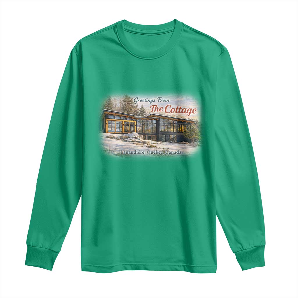 Coming To The Cottage Long Sleeve Shirt Retro LGBT Romance Hockey Fan