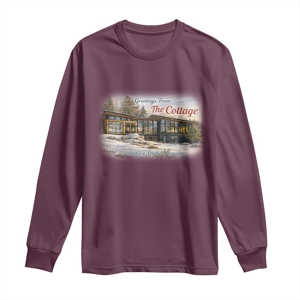 Coming To The Cottage Long Sleeve Shirt Retro LGBT Romance Hockey Fan