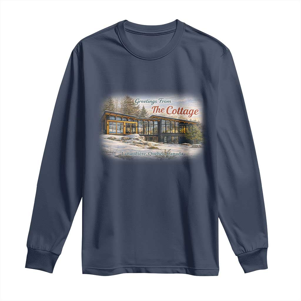 Coming To The Cottage Long Sleeve Shirt Retro LGBT Romance Hockey Fan