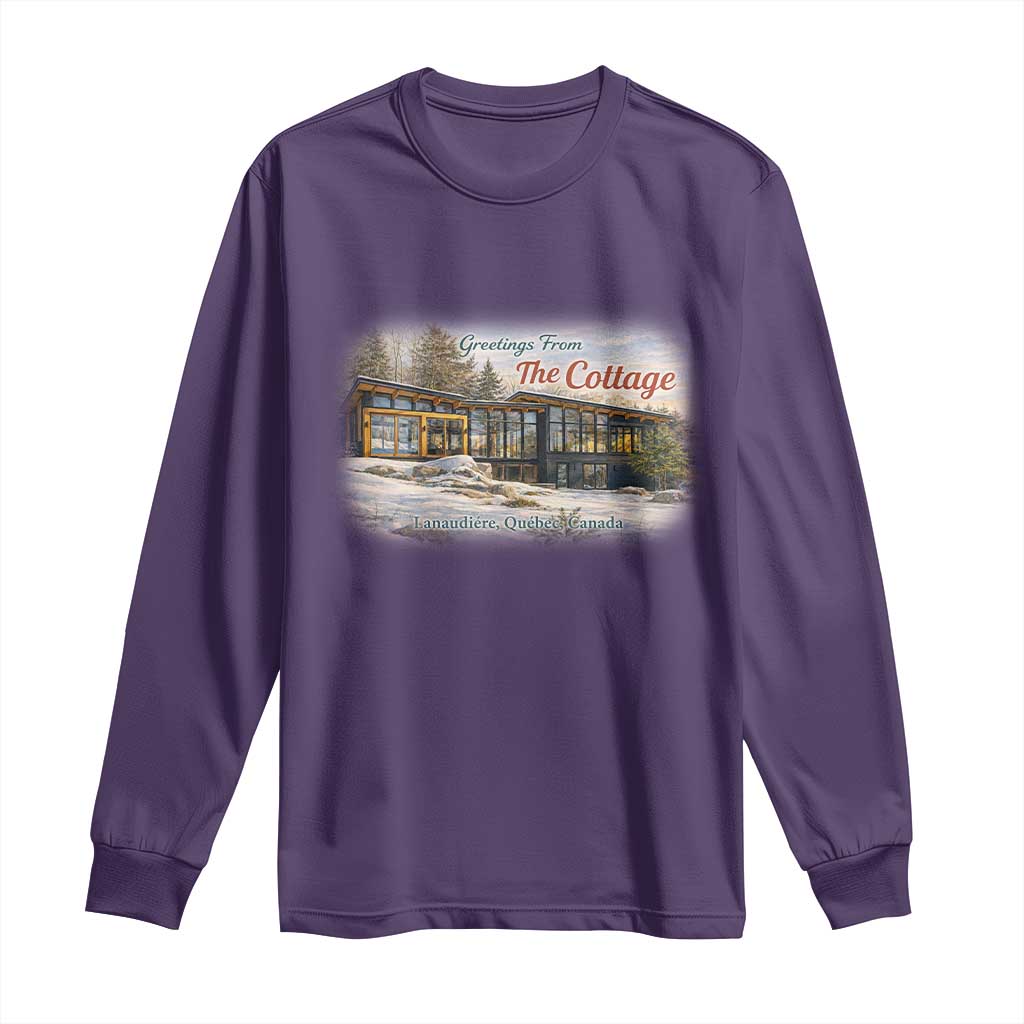 Coming To The Cottage Long Sleeve Shirt Retro LGBT Romance Hockey Fan