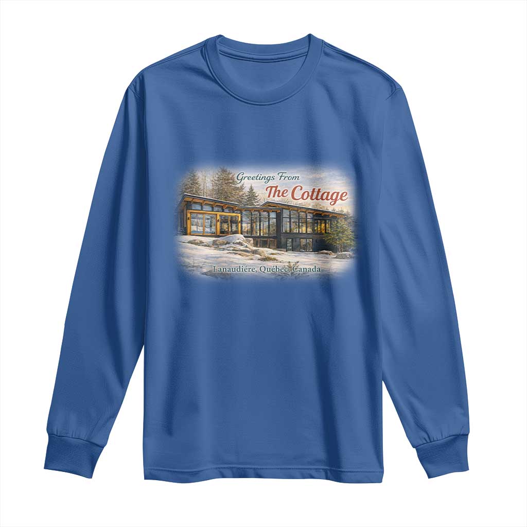 Coming To The Cottage Long Sleeve Shirt Retro LGBT Romance Hockey Fan