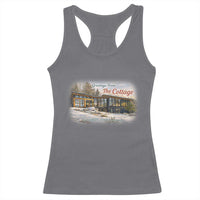 Coming To The Cottage Racerback Tank Top Retro LGBT Romance Hockey Fan