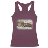 Coming To The Cottage Racerback Tank Top Retro LGBT Romance Hockey Fan