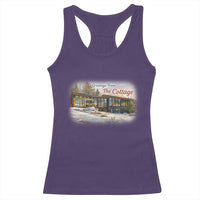 Coming To The Cottage Racerback Tank Top Retro LGBT Romance Hockey Fan