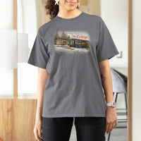 Coming To The Cottage T Shirt For Women Retro LGBT Romance Hockey Fan
