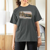 Coming To The Cottage T Shirt For Women Retro LGBT Romance Hockey Fan