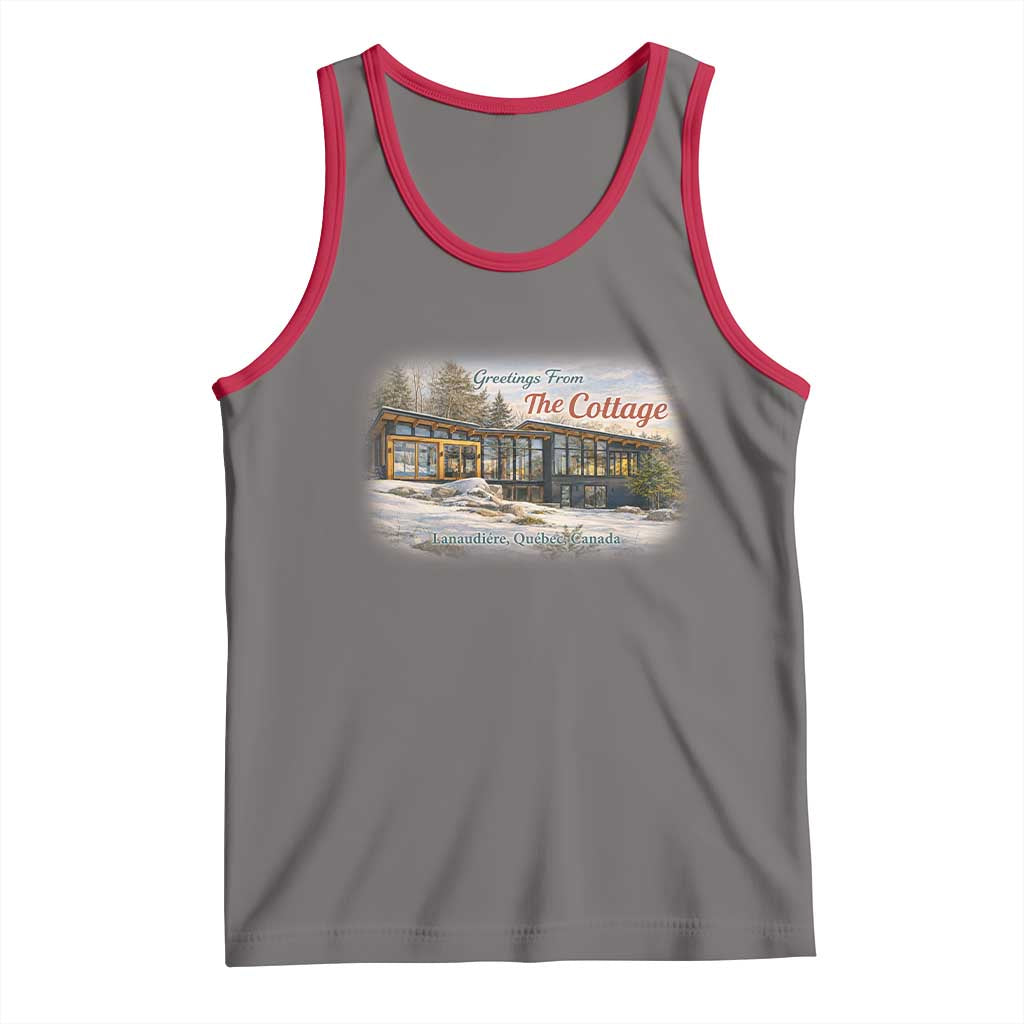 Coming To The Cottage Tank Top Retro LGBT Romance Hockey Fan