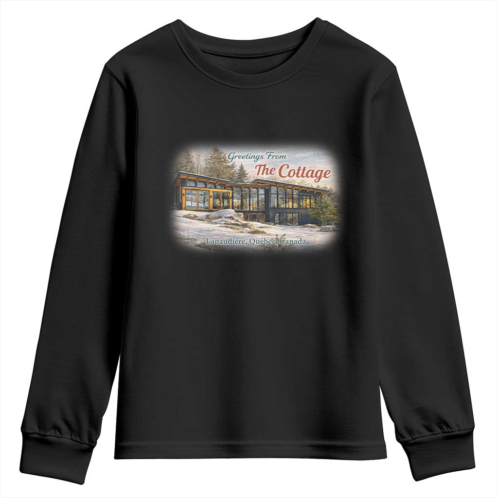 Coming To The Cottage Youth Sweatshirt Retro LGBT Romance Hockey Fan