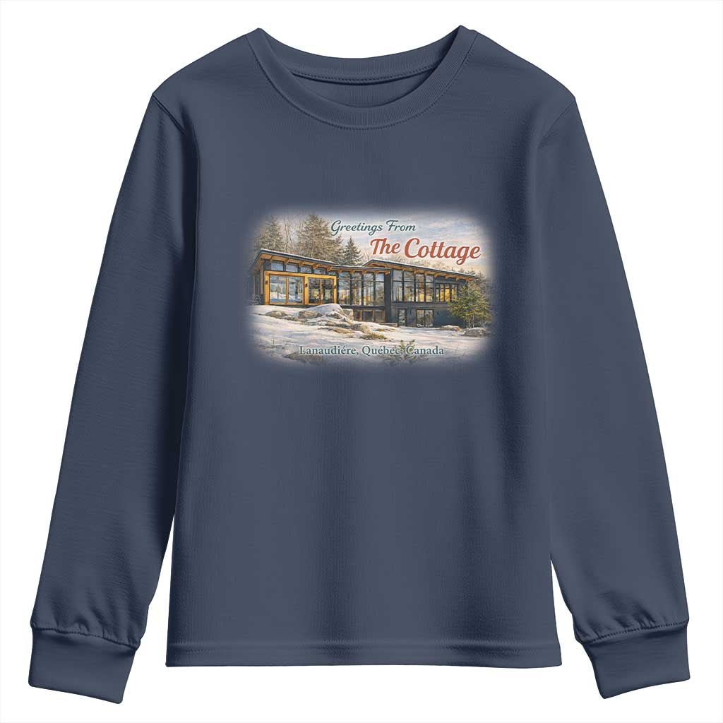 Coming To The Cottage Youth Sweatshirt Retro LGBT Romance Hockey Fan