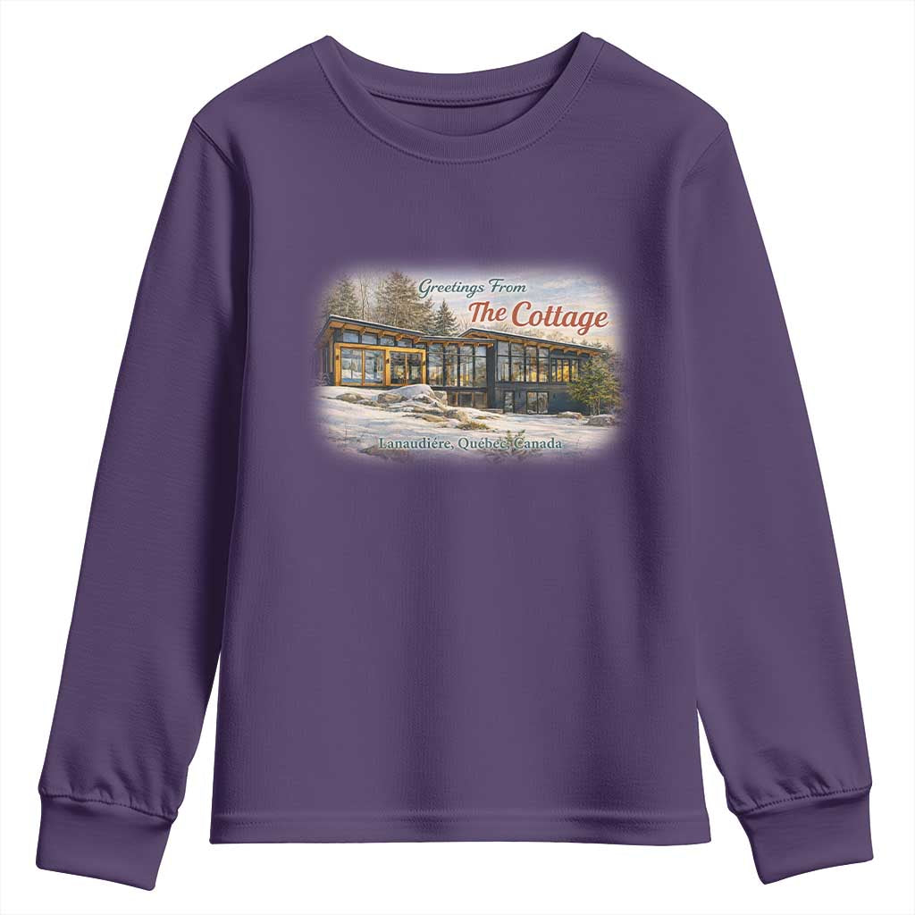 Coming To The Cottage Youth Sweatshirt Retro LGBT Romance Hockey Fan