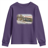 Coming To The Cottage Youth Sweatshirt Retro LGBT Romance Hockey Fan
