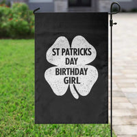 St Patricks Day Birthday Girl Garden Flag Irish Bday Shamrock Clovers