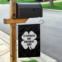 St Patricks Day Birthday Girl Garden Flag Irish Bday Shamrock Clovers