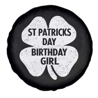 St Patricks Day Birthday Girl Spare Tire Cover Irish Bday Shamrock Clovers