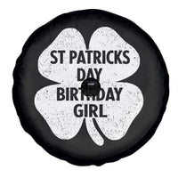 St Patricks Day Birthday Girl Spare Tire Cover Irish Bday Shamrock Clovers