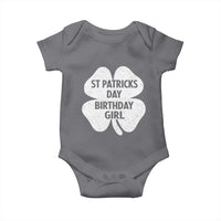 St Patricks Day Birthday Girl Baby Onesie Irish Bday Shamrock Clovers