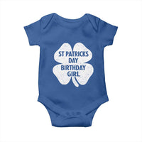 St Patricks Day Birthday Girl Baby Onesie Irish Bday Shamrock Clovers