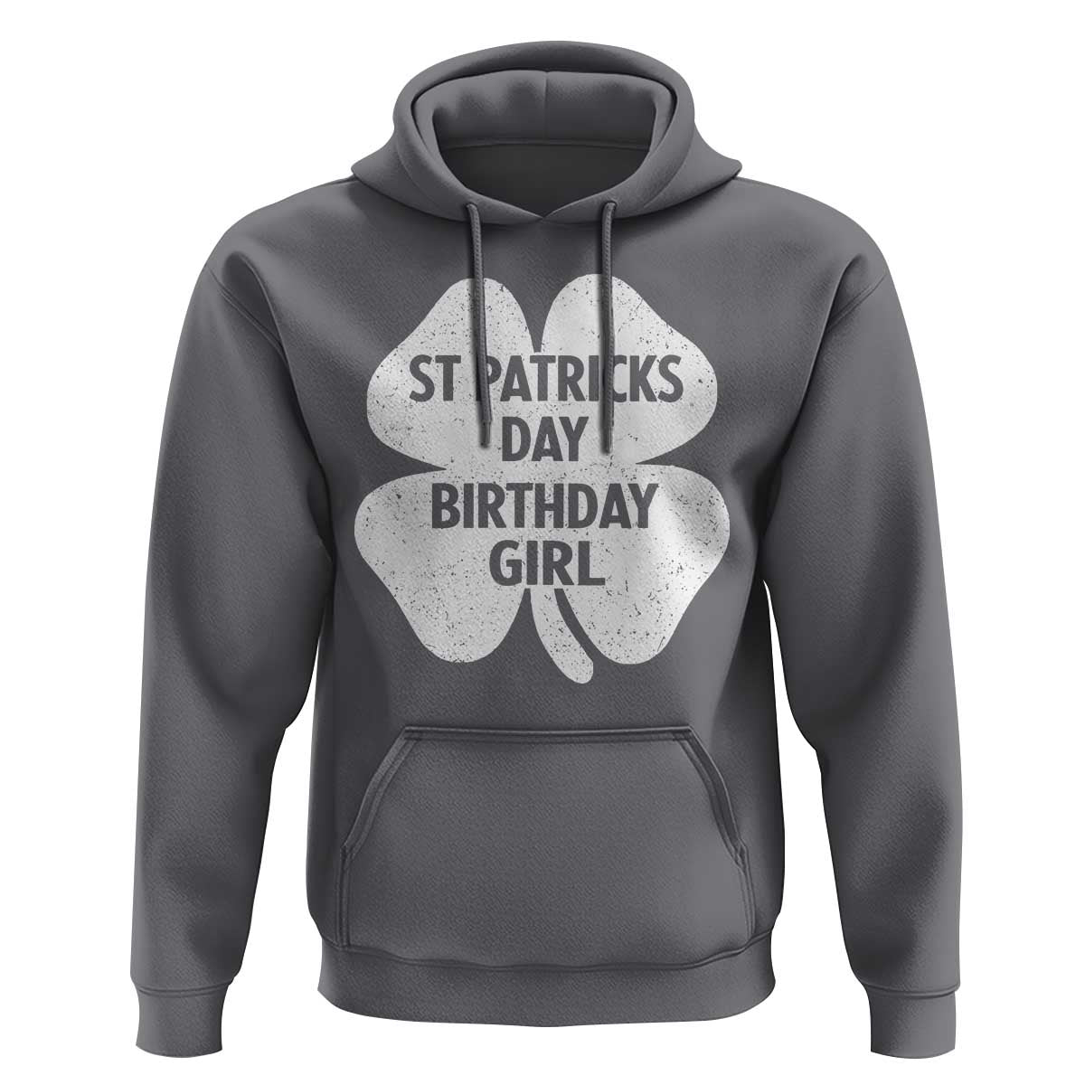 St Patricks Day Birthday Girl Hoodie Irish Bday Shamrock Clovers