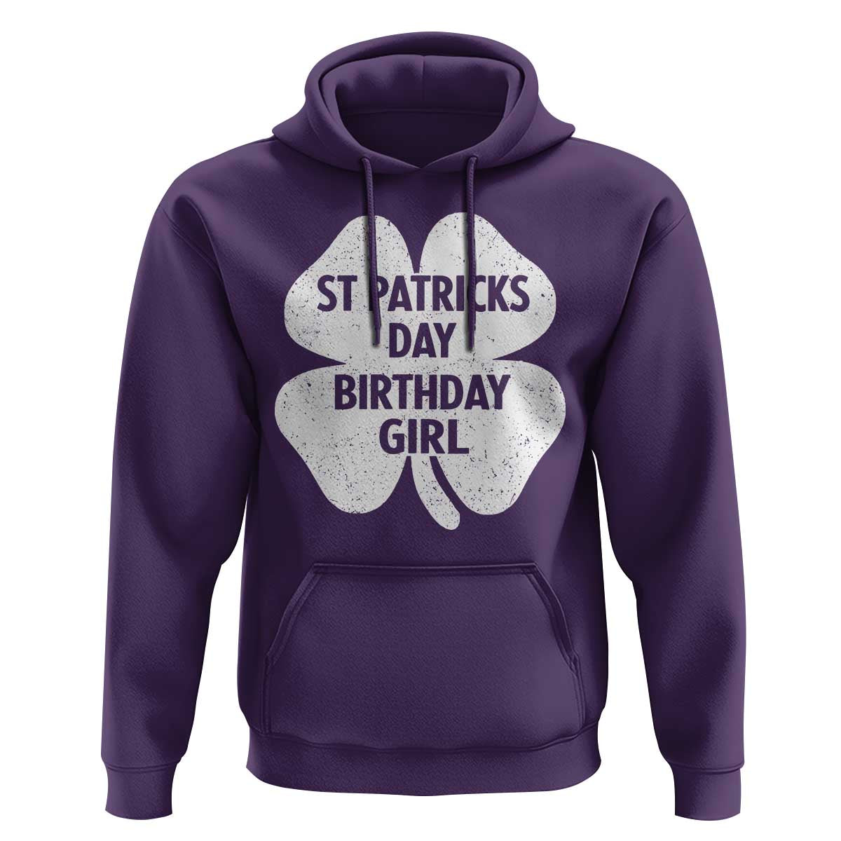 St Patricks Day Birthday Girl Hoodie Irish Bday Shamrock Clovers
