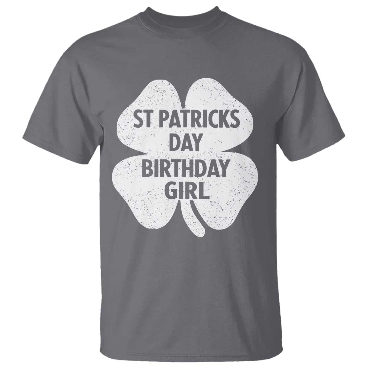 St Patricks Day Birthday Girl T Shirt Irish Bday Shamrock Clovers