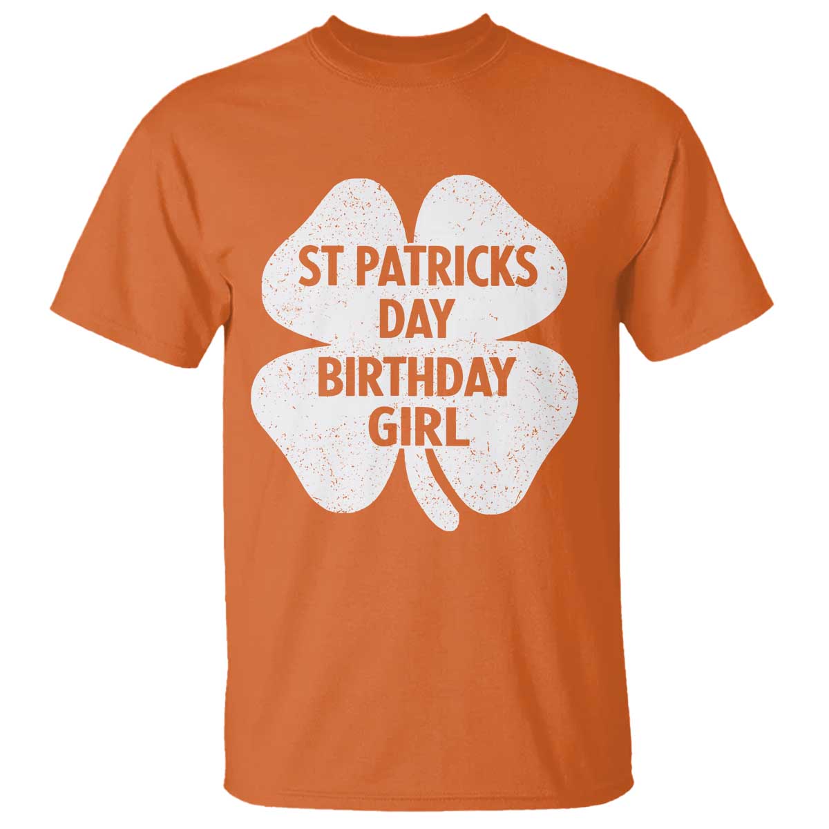 St Patricks Day Birthday Girl T Shirt Irish Bday Shamrock Clovers