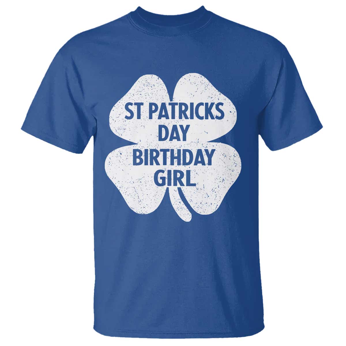 St Patricks Day Birthday Girl T Shirt Irish Bday Shamrock Clovers