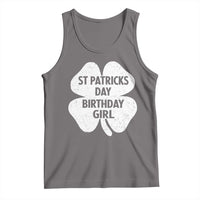 St Patricks Day Birthday Girl Tank Top Irish Bday Shamrock Clovers