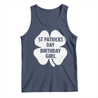 St Patricks Day Birthday Girl Tank Top Irish Bday Shamrock Clovers
