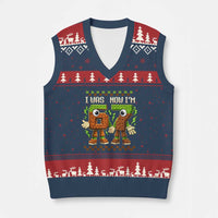 I Was 6 Now Im 7 7th Birthday 67 Meme V-Neck Knit Sweater Vest Six Seven Checkered Kids Gaming Meme