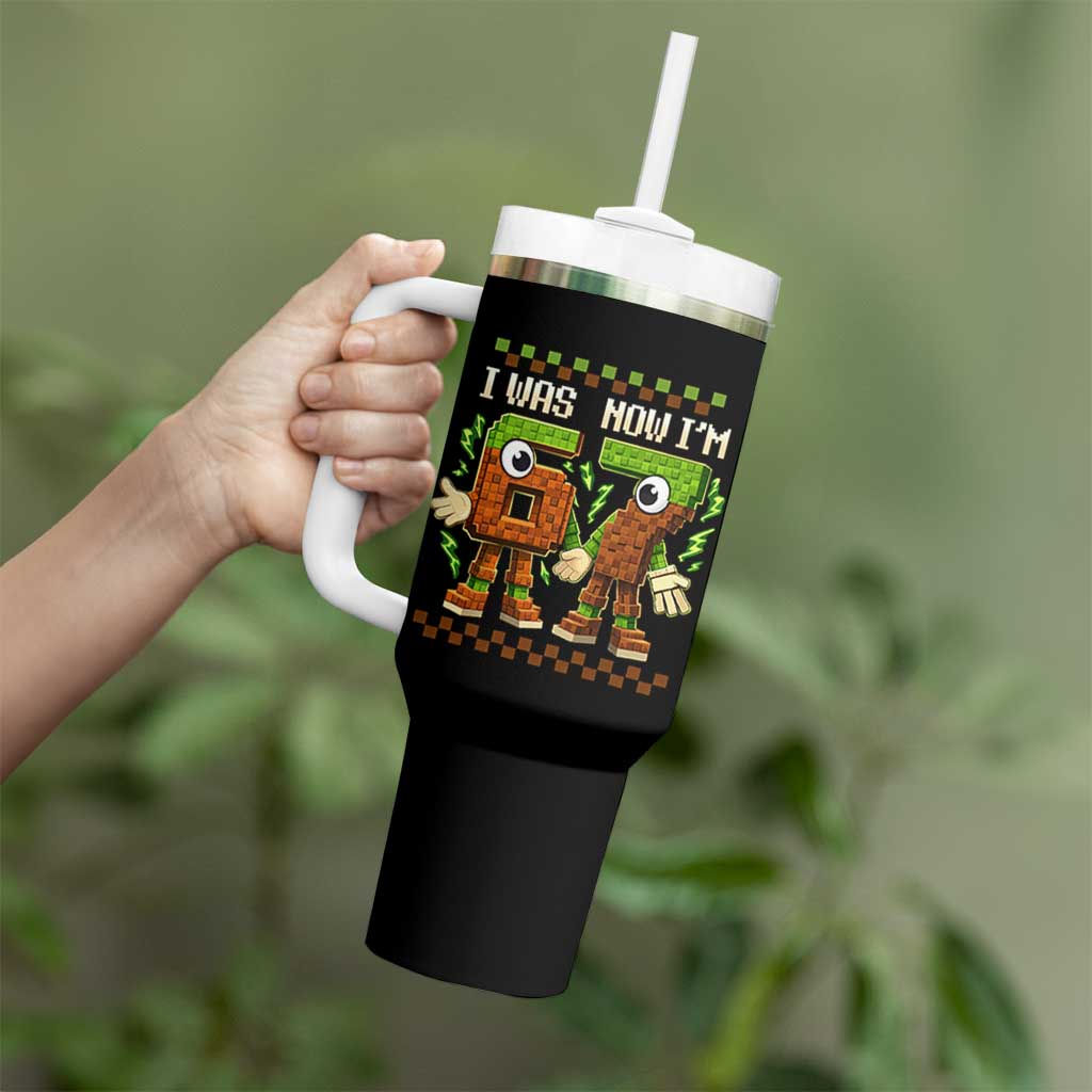 I Was 6 Now Im 7 7th Birthday 67 Meme Tumbler With Handle Six Seven Checkered Kids Gaming Meme