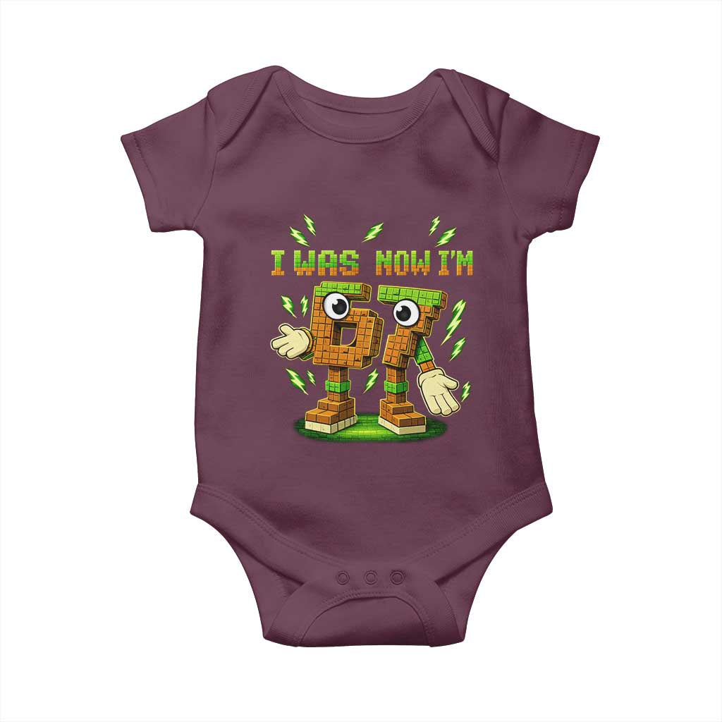 I Was 6 Now Im 7 7th Birthday 67 Meme Baby Onesie Funny 6 7 Birthday Six Seven Kids Gaming