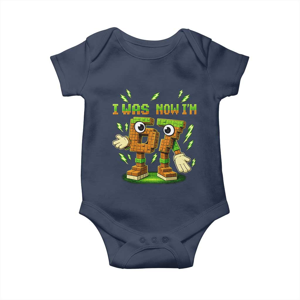I Was 6 Now Im 7 7th Birthday 67 Meme Baby Onesie Funny 6 7 Birthday Six Seven Kids Gaming
