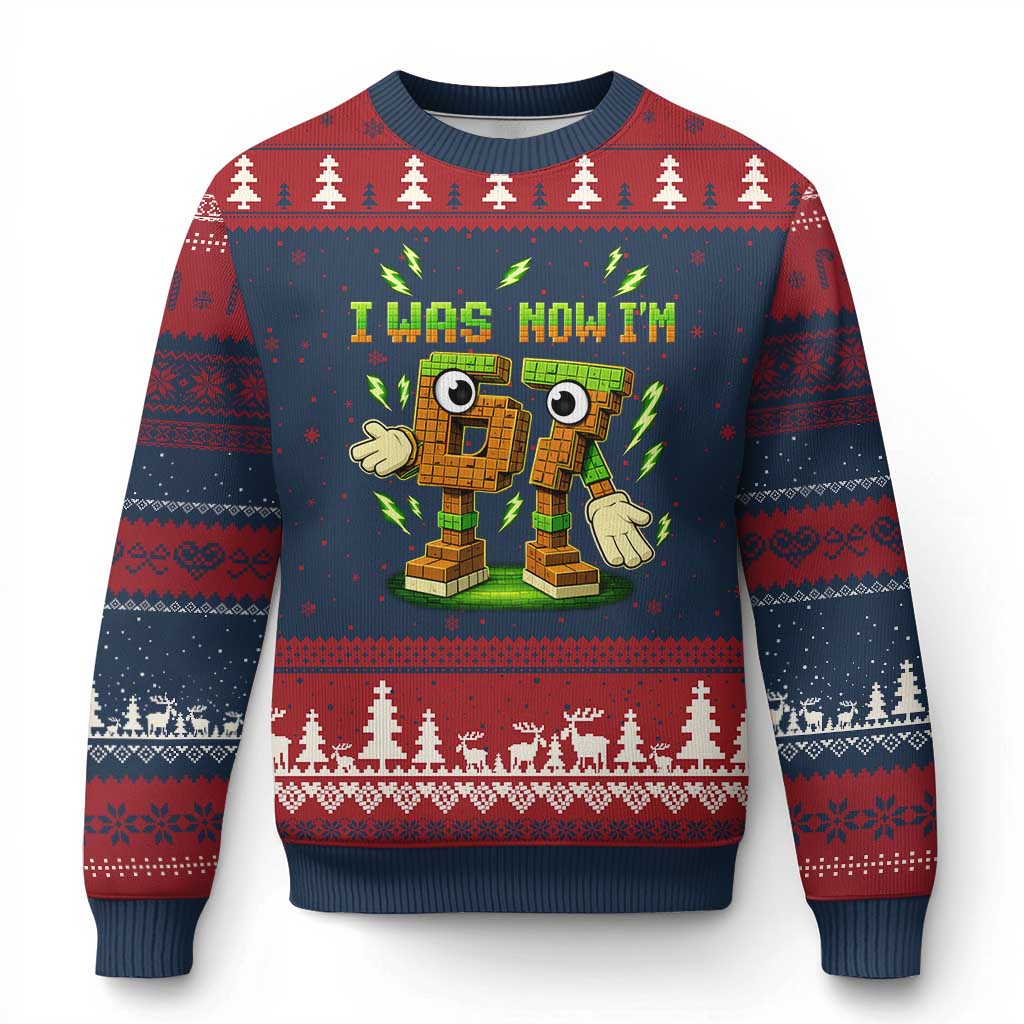 I Was 6 Now Im 7 7th Birthday 67 Meme Ugly Christmas Sweater Funny 6 7 Birthday Six Seven Kids Gaming