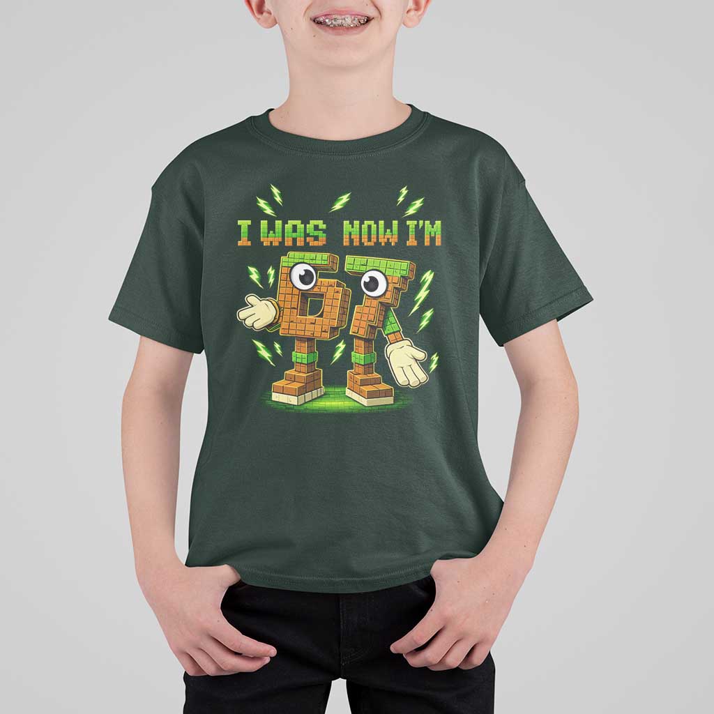 I Was 6 Now Im 7 7th Birthday 67 Meme T Shirt For Kid Funny 6 7 Birthday Six Seven Kids Gaming
