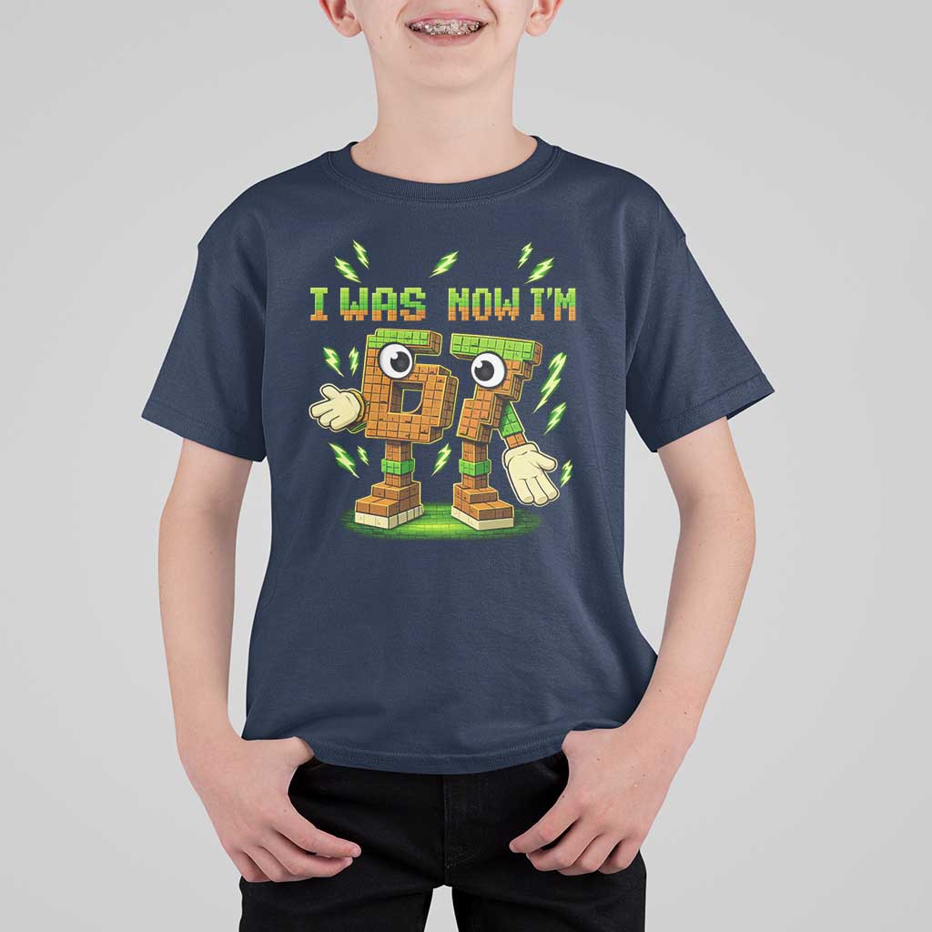 I Was 6 Now Im 7 7th Birthday 67 Meme T Shirt For Kid Funny 6 7 Birthday Six Seven Kids Gaming