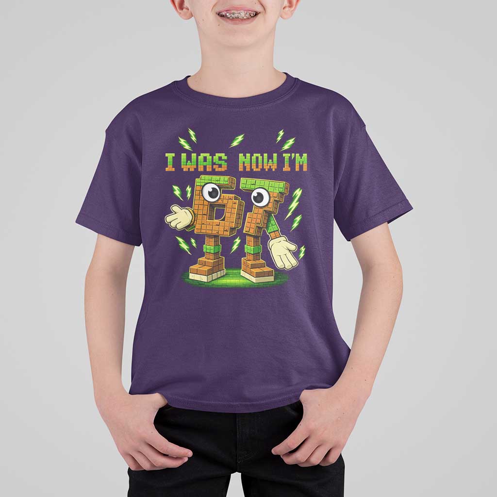 I Was 6 Now Im 7 7th Birthday 67 Meme T Shirt For Kid Funny 6 7 Birthday Six Seven Kids Gaming