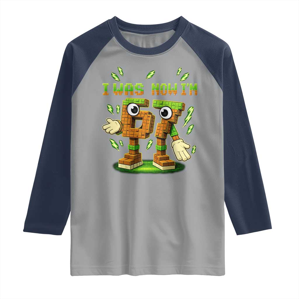 I Was 6 Now Im 7 7th Birthday 67 Meme Raglan Shirt Funny 6 7 Birthday Six Seven Kids Gaming
