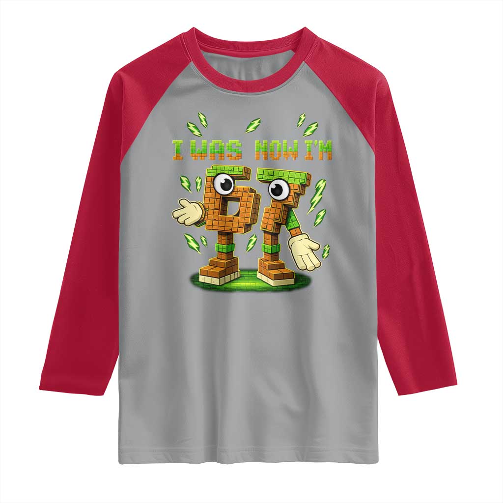I Was 6 Now Im 7 7th Birthday 67 Meme Raglan Shirt Funny 6 7 Birthday Six Seven Kids Gaming