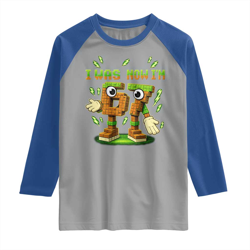 I Was 6 Now Im 7 7th Birthday 67 Meme Raglan Shirt Funny 6 7 Birthday Six Seven Kids Gaming