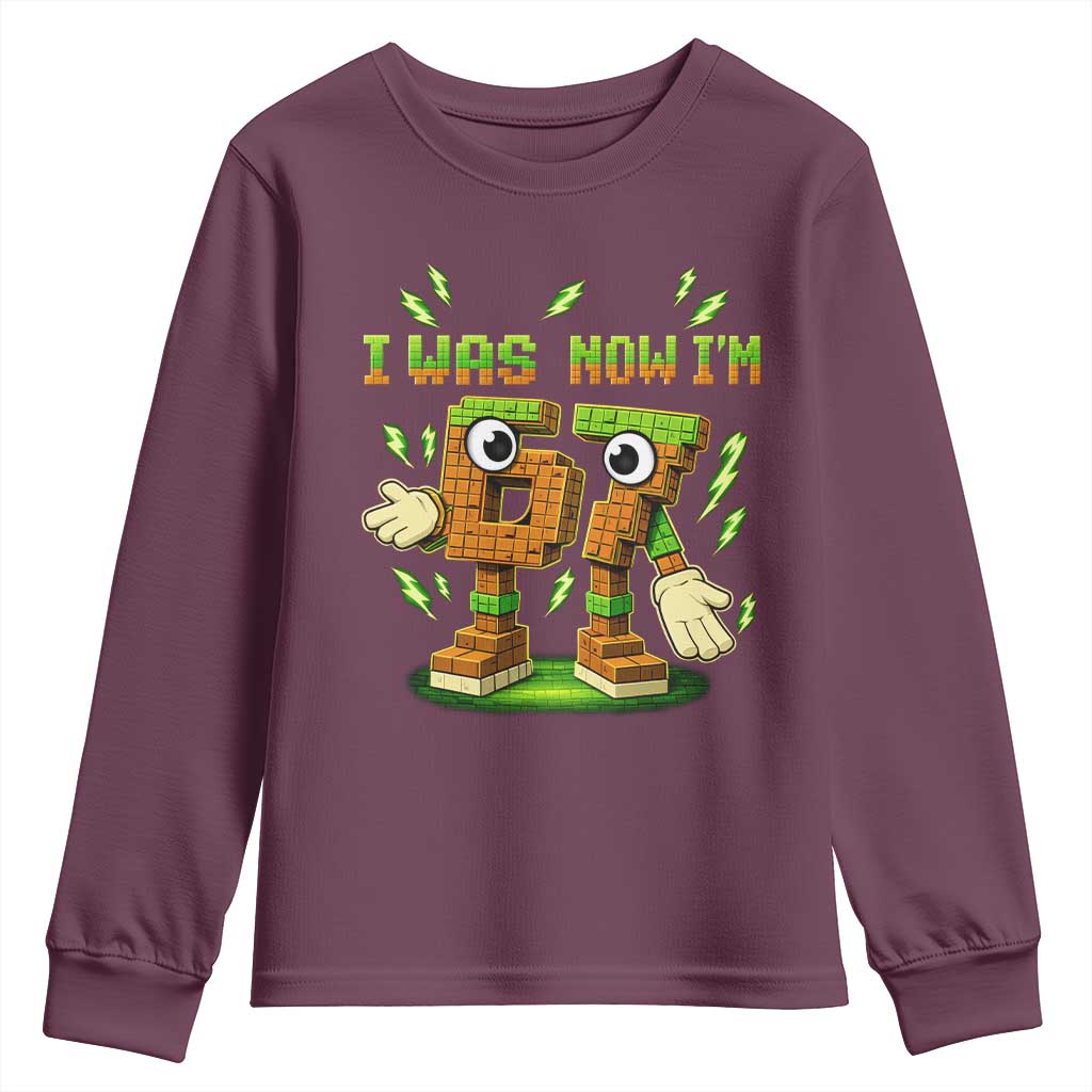 I Was 6 Now Im 7 7th Birthday 67 Meme Youth Sweatshirt Funny 6 7 Birthday Six Seven Kids Gaming