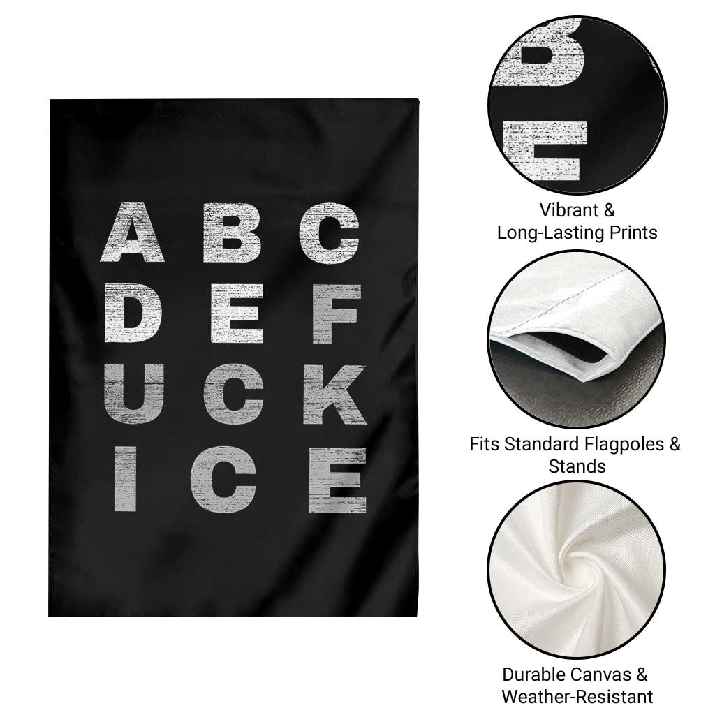 Fck Ice Garden Flag Chinga La Migra Subtle FDT