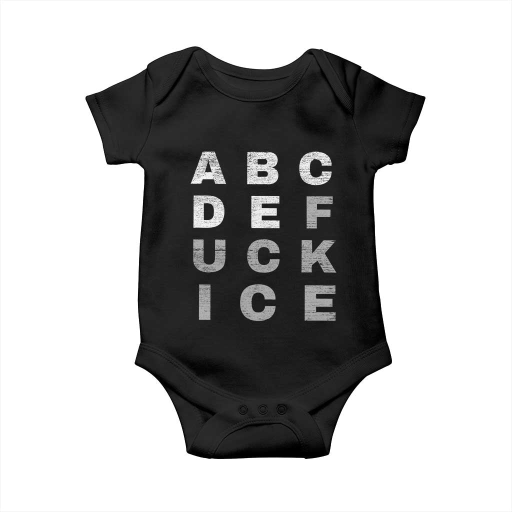 Fck Ice Baby Onesie Chinga La Migra Subtle FDT