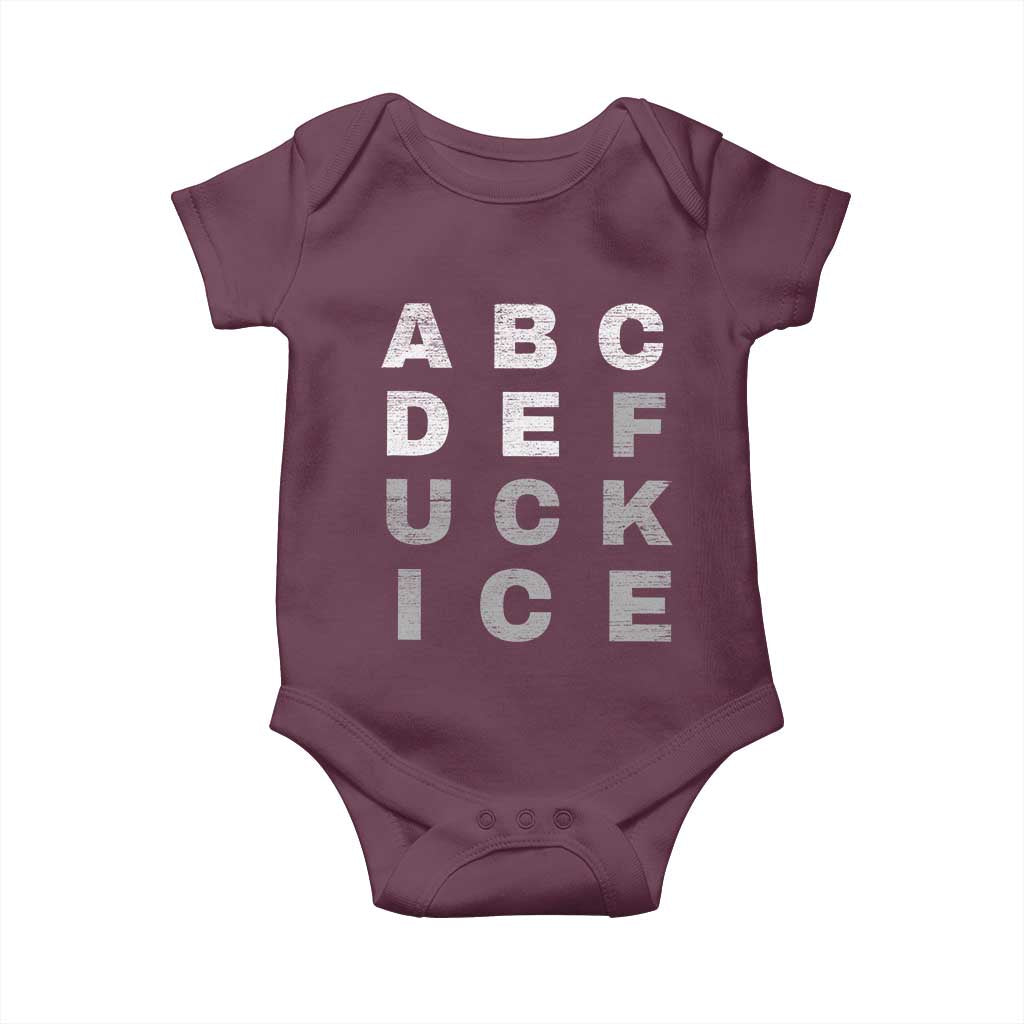 Fck Ice Baby Onesie Chinga La Migra Subtle FDT