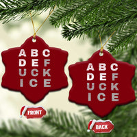 Fck Ice Ceramic Ornament Chinga La Migra Subtle FDT
