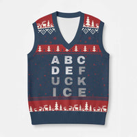 Fck Ice V-Neck Knit Sweater Vest Chinga La Migra Subtle FDT