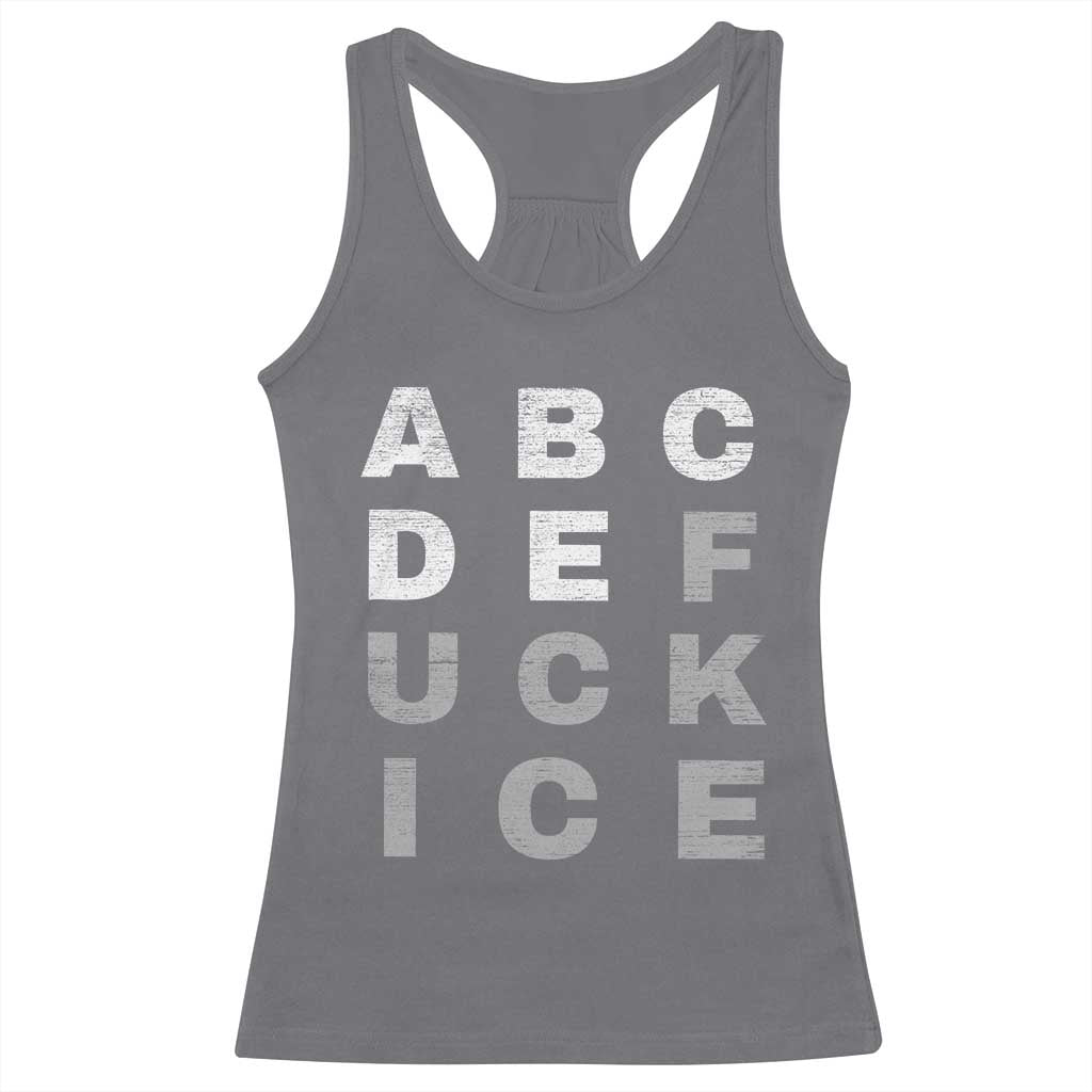 Fck Ice Racerback Tank Top Chinga La Migra Subtle FDT